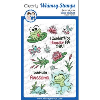 Whimsy Stamps Krista Heij-Barber Clear Stamps - Toadally Awesome